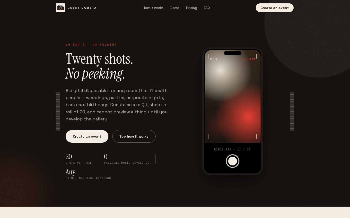 Guest Camera product site